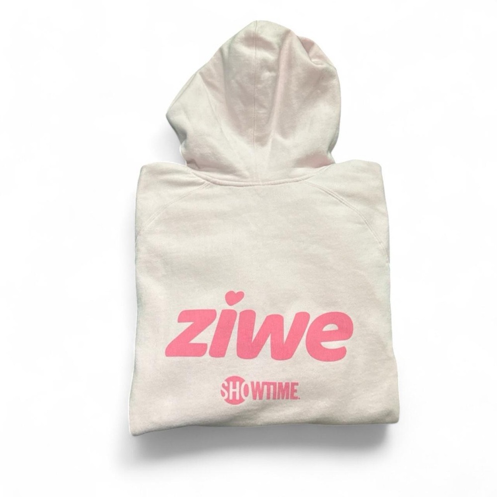 NEW As Colour RARE Ziwe Showtime TV Promo Oversized Pastel Pink Hoodie — XL